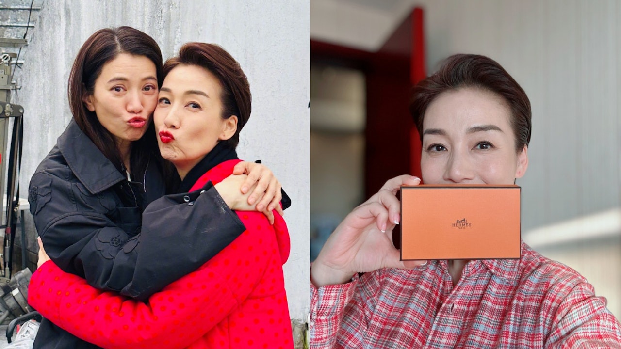 袁咏仪回归拍摄《模仿人生》杀青，与视后江美仪感情极好豪送Hermès